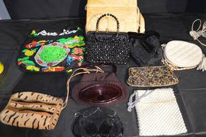 lot 137 image: Assorted Handbags & Clutches (Lot of 11) - Beaded, Embroidered & Vintage Box