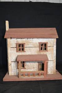 lot 143 image: Rustic Wooden Birdhouse