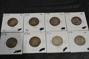 lot 13 image: Seated Liberty Quarters Various Years and Conditions. (90% Silver)