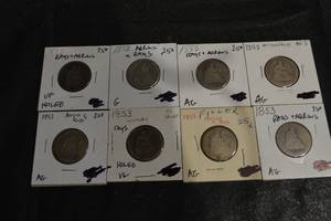 lot 21 image: Seated Liberty Quarters Various Years and Conditions. (90% Silver)