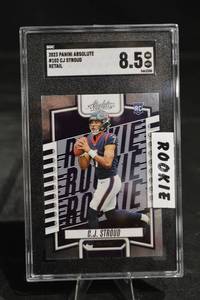 lot 42 image: Panini Absolute Football 2023 CJ Stroud RC Rookie Card - No. 102, SGC 8.5