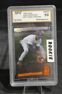 lot 47 image: Alex Rodriguez 1994 Classic Cream of the Crop #C11 Rookie Card GEM MT 10