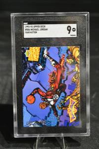 lot 69 image: Upper Deck 1995-96 Michael Jordan Agent 23 Card - SGC 9 Graded