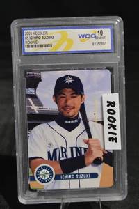 lot 146 image: Ichiro Suzuki Seattle Mariners Rookie Card - World Class Grading GEM-MT 10 (2001)