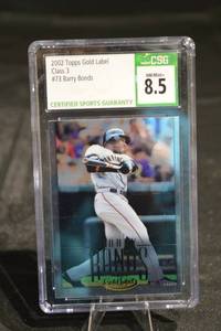 lot 156 image: Topps Gold Label Barry Bonds Class 3 #73 Card - CSG 8.5 NMM