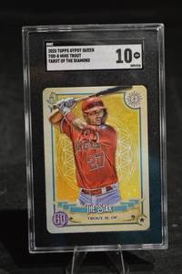 lot 172 image: Topps Gypsy Queen Tarot of the Diamond Mike Trout The Star 2020 SGC 10