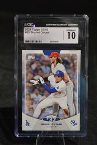 lot 274 image: Topps 2024 5050 Shohei Ohtani #65 Dodgers CGC 10 Gem Mint
