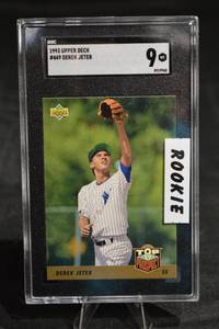 lot 277 image: Derek Jeter 1993 Upper Deck Rookie Card #449 - SGC 9 MT