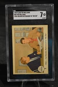 lot 285 image: Fleer 1959 Baseball Card #55 - SGC 7 Graded Hall of Fame Slugger