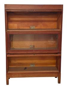 LL - Antique Globe-Wernicke 3-Section Barrister Bookcase