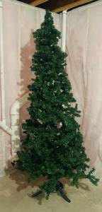 lot 47C image: LL - Artificial Christmas Tree - 7 ft Tall with Stand