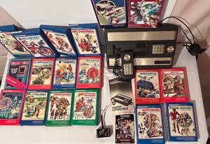 lot 59C image: LL - Vintgae Intellivision Master Component System with 25 Cartridges & 2 Controllers