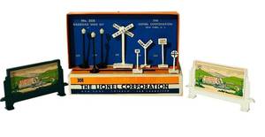 lot 115C image: LL - Lionel No. 308 Railroad Sign Set - The Lionel Corporation Electric Trains