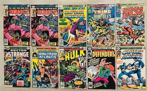 lot 211C image: LL - Marvel Comics Group 12-Book Vintage Lot - The Micronauts, Captain America, Hulk