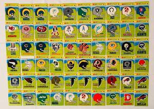 lot 323C image: LL - NFL High-Gloss Football Sticker Lot - Vintage Team Logos Collection