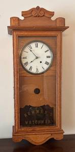 lot 18R image: LR - Vintage Newmans Watchman Clock