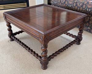 lot 26R image: LR - Vintage Jacobean-Style Coffee Table