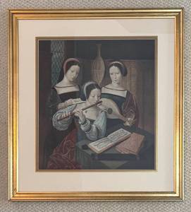 lot 29R image: DR - Vintage Print Three Musicians  Master of the Female Half-Lengths