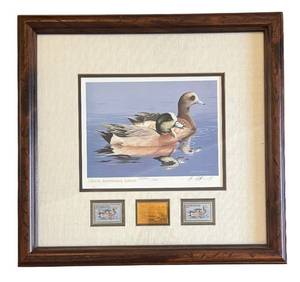 lot 88R image: LR - Framed William C. Morris Widgeon Limited Edition Print - Fiftieth Anniversary