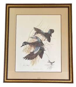 lot 99R image: LR - Charles E. Murphy Blue Winged Teal Anas Discors Limited Edition Print