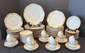 lot 183R image: K - Haviland Limoges China Service for 12