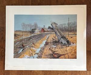 lot 186R image: K - Les C. Kouba Leavin Shelter Limited Edition Unframed Print