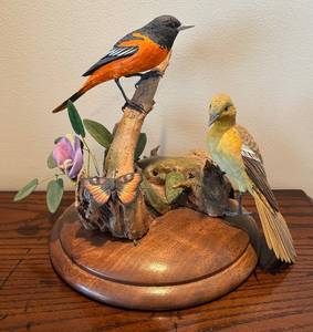 lot 188R image: DR - Two Birds on Driftwood Decor by FT