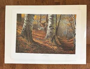 lot 265R image: K - Terry Redlin Intruders Limited Edition Unframed Print