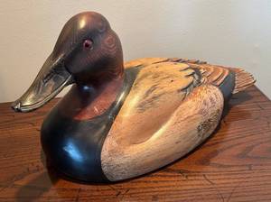 lot 269R image: LR - Ducks Unlimited Canvasback Duck Decoy