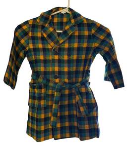 lot 282R image: LR - Adorable Vintage Plaid Childrens Coat