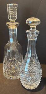 lot 315R image: LR - Two Vintage Elegant Crystal Decanters