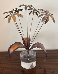 lot 459R image: LR - Vintage Copper Floral Arrangement