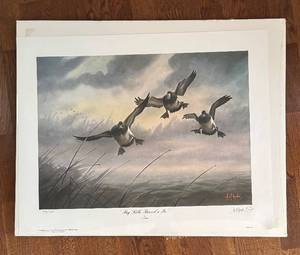 lot 466R image: BR - Les Kouba - Big Bills Barreln In Limited Edition Unframed Print