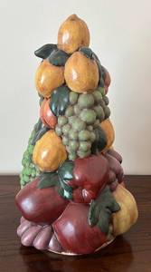 lot 471R image: BR - Vintage Ceramic Fruit Tree Sculpture
