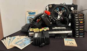lot 7H image: LL - Vintage Coleco Vision 2400 Console with Expansion Module - 2 Super Action Controllers  Cartridges