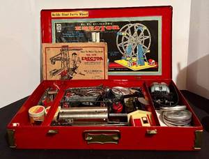 lot 76H image: LL - Vintage A.C. Gilbert No. 8 12 All-Electric Erector - Made in England