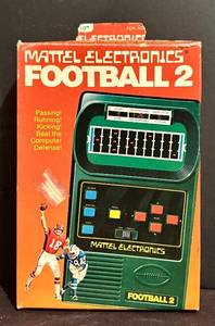 lot 140H image: LL - Vintage Mattel Electronics Football 2 - 1978 Handheld Football Game, No. 1050