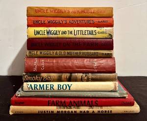 lot 358H image: LL -Vintage Uncle Wiggily Vintage Childrens Books Lot - 10 Titles by Garis