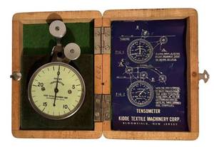 lot 386H image: LL -Antique Kidde-Sipp Tensometer Textile Machinery Corp.