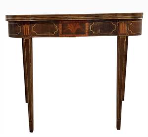 lot 488H image: LL - Vintage Drop-Leaf Console Table with 3 Drawers