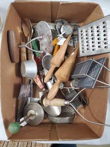 lot 116 image: Tonnesons Store Vintage Kitchen Utensil Lot - Newburg, North Dakota