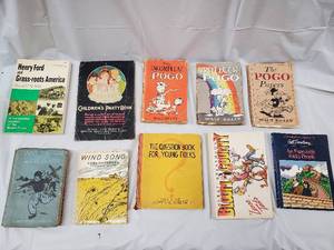 lot 147 image: Vintage Childrens Books Lot of 9 Hans Brinker The Question Book for Young Folks Bloom County