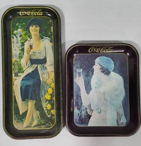 lot 21 image: Coca Cola Metal Trays