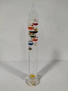 lot 23 image: Galileo Tall Glass Thermometer