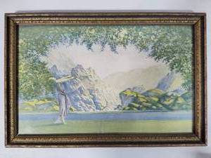 lot 60 image: Dawn by Robert Wood in Vintage Frame