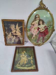 lot 89 image: Antique Framed Art (Misc)