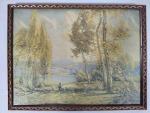 lot 86 image: Gustave Wiegand Landscape Framed Art
