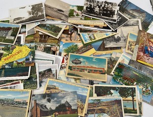 lot 61 image: Large Lot of Vintage Travel Postcards