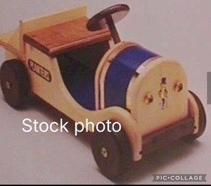lot 8 image: Planters Peanuts Wooden Roadster unassembled with box