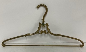 lot 107 image: Antique Ornate Brass Wedding Dress Hanger